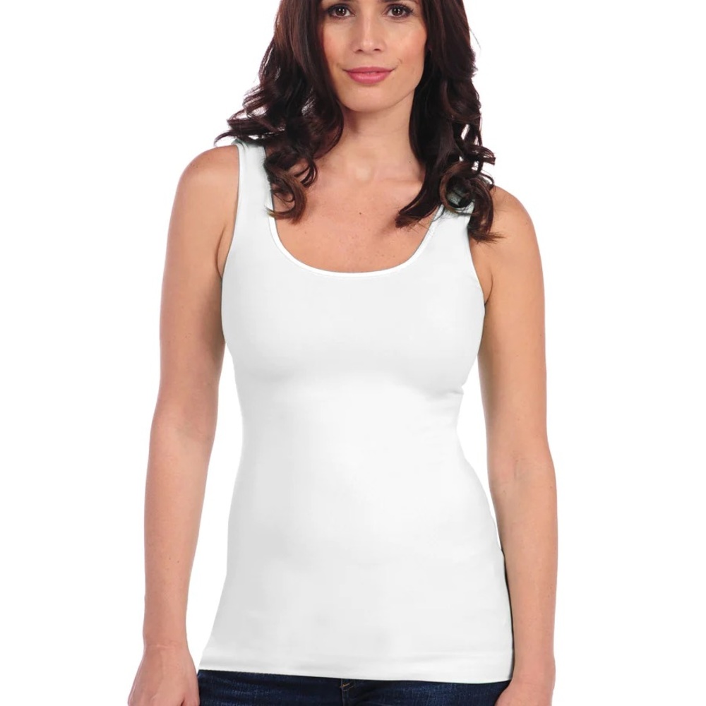 TEES BY TINA SMOOTH TANK BESTSELLER SILVER LUXE